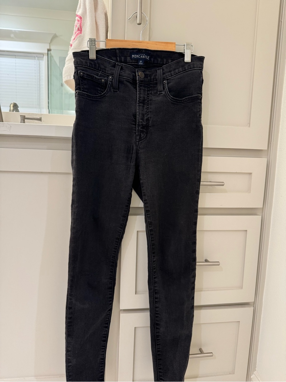 J crew Mercantile Black High-Rise Skinny Jeans